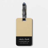 Étiquette À Bagage I floral vibrant (Dos Vertical)