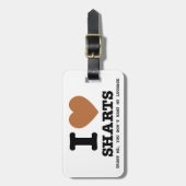 Étiquette À Bagage I Heart Sharts (Devant Vertical)