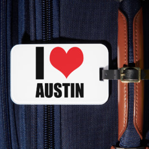 Étiquette À Bagage I Love Austin