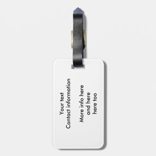 Étiquette À Bagage I Love Bacon (Dos Vertical)