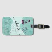 Étiquette À Bagage I love India Adventures Travel Icons (Devant Horizontal)