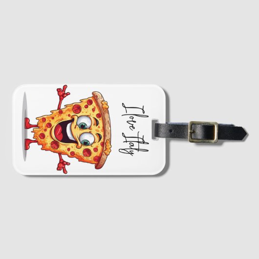 Étiquette À Bagage I love Italy (Devant Horizontal)