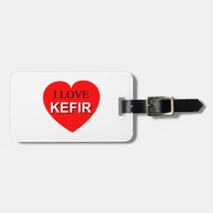 Étiquette À Bagage I Love Kefir