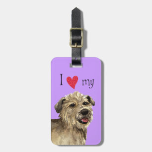 Étiquette À Bagage I Love my Glen of Imaal Terrier