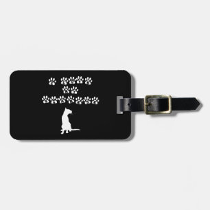 Étiquette À Bagage I Love My Siamese—White Text