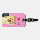 Étiquette À Bagage I love my Yorkie (Devant horizontal)