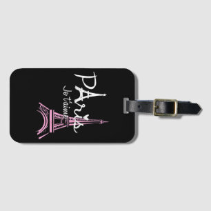 Étiquette À Bagage I Love Paris Tour Eiffel France Souvenir français