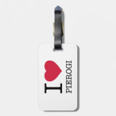 ÉTIQUETTE À BAGAGE I LOVE PIEROGI (Dos Vertical)