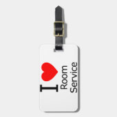 Étiquette À Bagage I Love Room Service (Devant Vertical)
