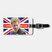 Étiquette À Bagage I Love William (Devant horizontal)
