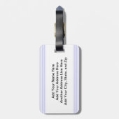 Étiquette À Bagage I Patinage - Patinage à rouleaux pour filles (Dos Vertical)