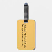 Étiquette À Bagage I Vision_ (Dos Vertical)