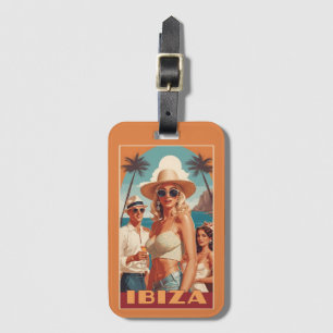 Étiquette À Bagage Ibiza, Espagne Affiche de voyage