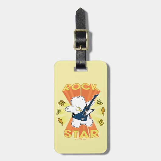 Étiquette À Bagage Ice Bear - Rock Star (Devant Vertical)
