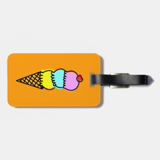 Étiquette À Bagage Icecream (Dos horizontal)