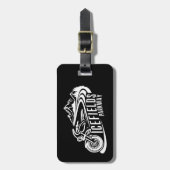 Étiquette À Bagage Icefields Parcours Alberta Canada Motorcycle (Devant Vertical)