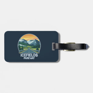 Étiquette À Bagage Icefields Parcours Alberta Canada Vista