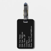 Étiquette À Bagage Icône bizantine du Christ Pantocrator (Dos Vertical)