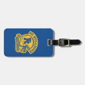 Étiquette À Bagage Icône de casque de football Go Bulldogs (Devant horizontal)