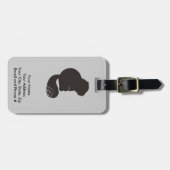 Étiquette À Bagage Icône de castor, rongeur nocturne (Devant horizontal)