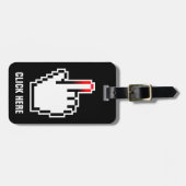 Étiquette À Bagage Icône de main d'ordinateur de l'étiquette | de (Devant horizontal)