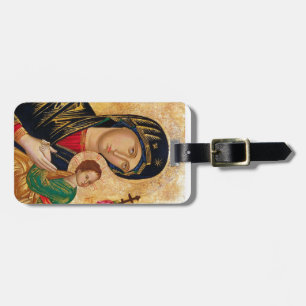 Étiquette À Bagage Icône de Notre-Dame du Perpétuel Secours