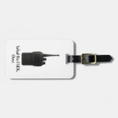 Étiquette À Bagage Icône Fu*k Sur L'Icône Drôle Walkie Talkie (Devant horizontal)