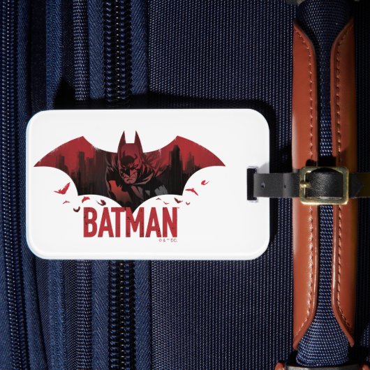 Étiquette À Bagage Icône gotham de Batman Crimson (Insitu Rectoal 4)