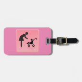 Étiquette À Bagage Icône Mère Et Enfant (Devant horizontal)