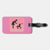Étiquette À Bagage Icône Mère Et Enfant (Dos horizontal)