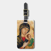 Étiquette À Bagage Icône Notre Dame de l'aide perpétuelle (Devant Vertical)