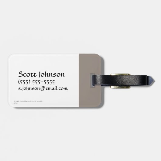 Étiquette À Bagage Icône Vidéo de Warg (Dos horizontal)