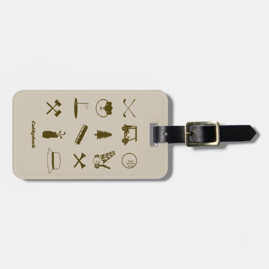 Étiquette À Bagage Icônes Caddyshack (Devant horizontal)