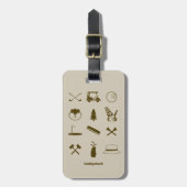 Étiquette À Bagage Icônes Caddyshack (Devant Vertical)
