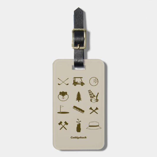 Étiquette À Bagage Icônes Caddyshack (Devant Vertical)