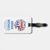 Étiquette À Bagage Icônes de Houston le Texas (Dos horizontal)