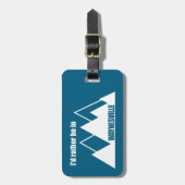 Étiquette À Bagage I'd Rather Be In Waynesville Mountain (Devant Vertical)