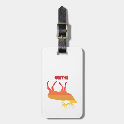 Étiquette À Bagage Idaho Elk (Devant Vertical)