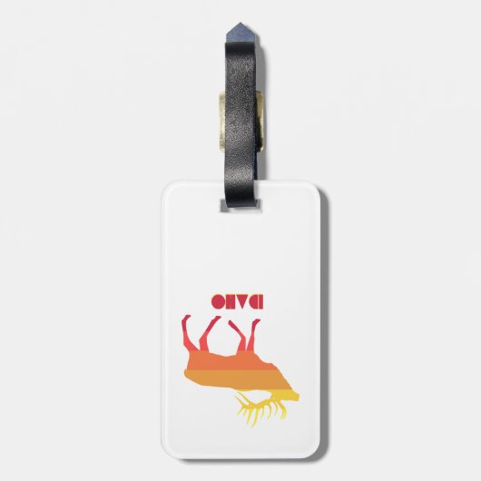 Étiquette À Bagage Idaho Elk (Dos Vertical)