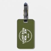 Étiquette À Bagage Idaho, rivière saumon (Dos Vertical)