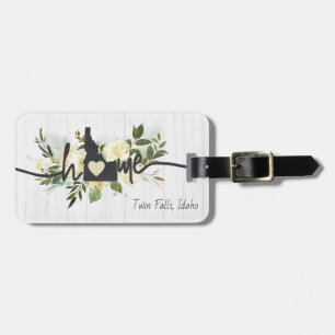 Étiquette À Bagage Idaho State Personnalisé Votre Maison Ville Rustiq