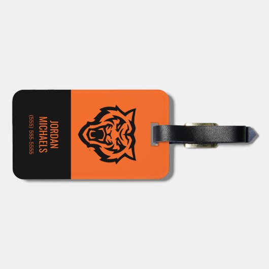 Étiquette À Bagage Idaho State University Bengals Spirit Design (Dos horizontal)