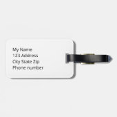 Étiquette À Bagage Idée cadeau du jour du commerçant (Dos horizontal)