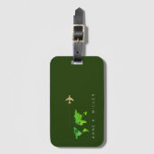 Étiquette À Bagage Identifiant des bagages de voyage (Devant Vertical)