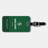 Étiquette À Bagage Identification de l'équipement de golf (Devant horizontal)