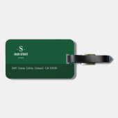 Étiquette À Bagage Identification de l'équipement de golf (Dos horizontal)