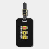 Étiquette À Bagage Identification de l'ours Funny (Devant Vertical)