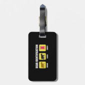 Étiquette À Bagage Identification de l'ours Funny (Dos Vertical)