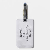 Étiquette À Bagage Identification de voyage de caisse de violon de (Dos Vertical)