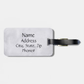 Étiquette À Bagage Identification de voyage de caisse de violon de (Dos horizontal)